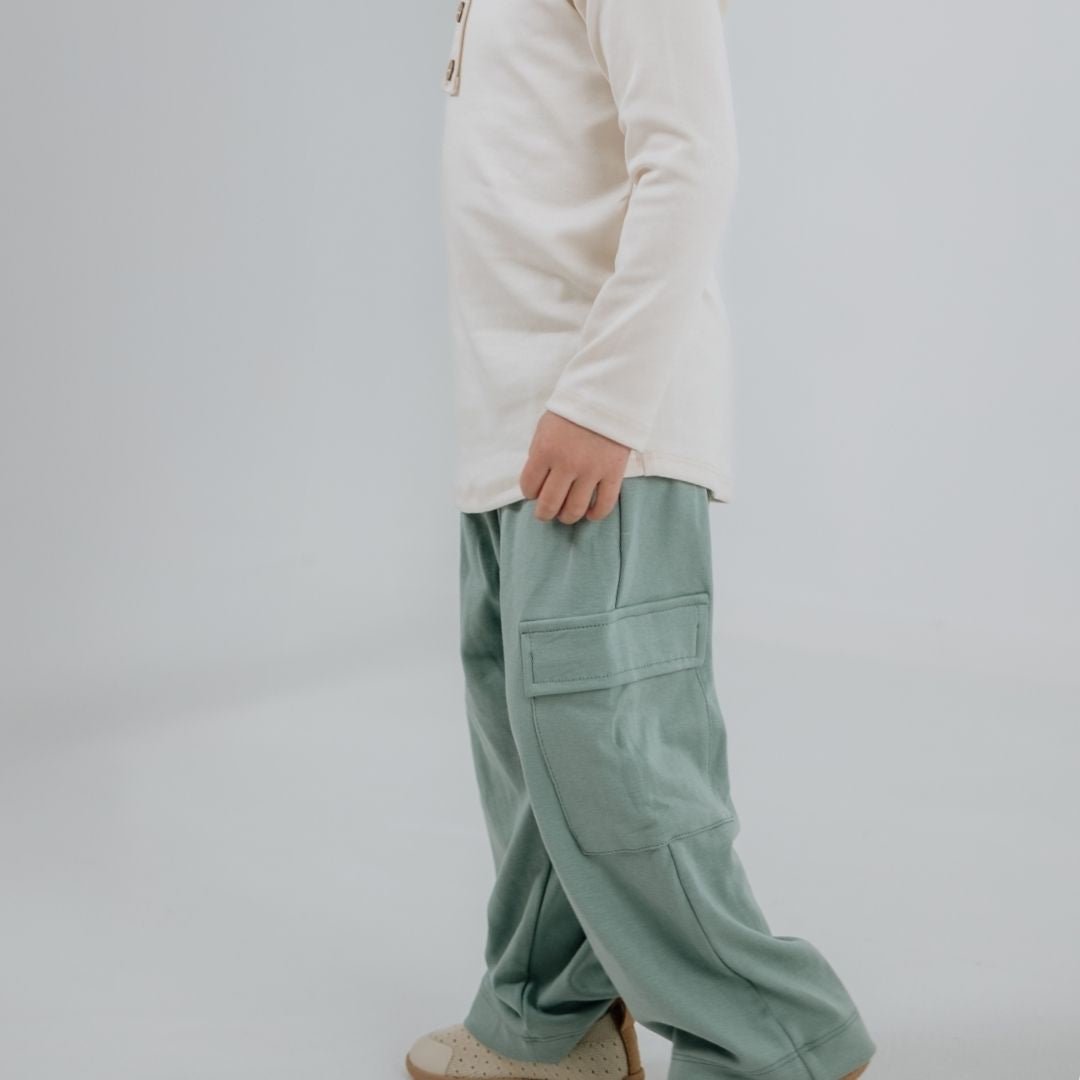 Kids' Bamboo Cargo Pants | Lake
