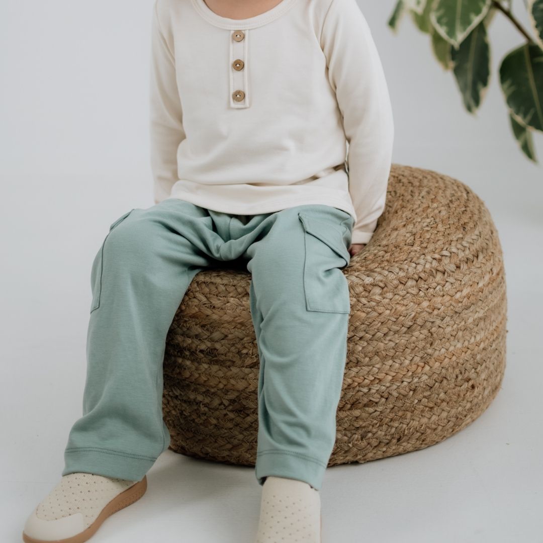 Kids' Bamboo Cargo Pants | Lake
