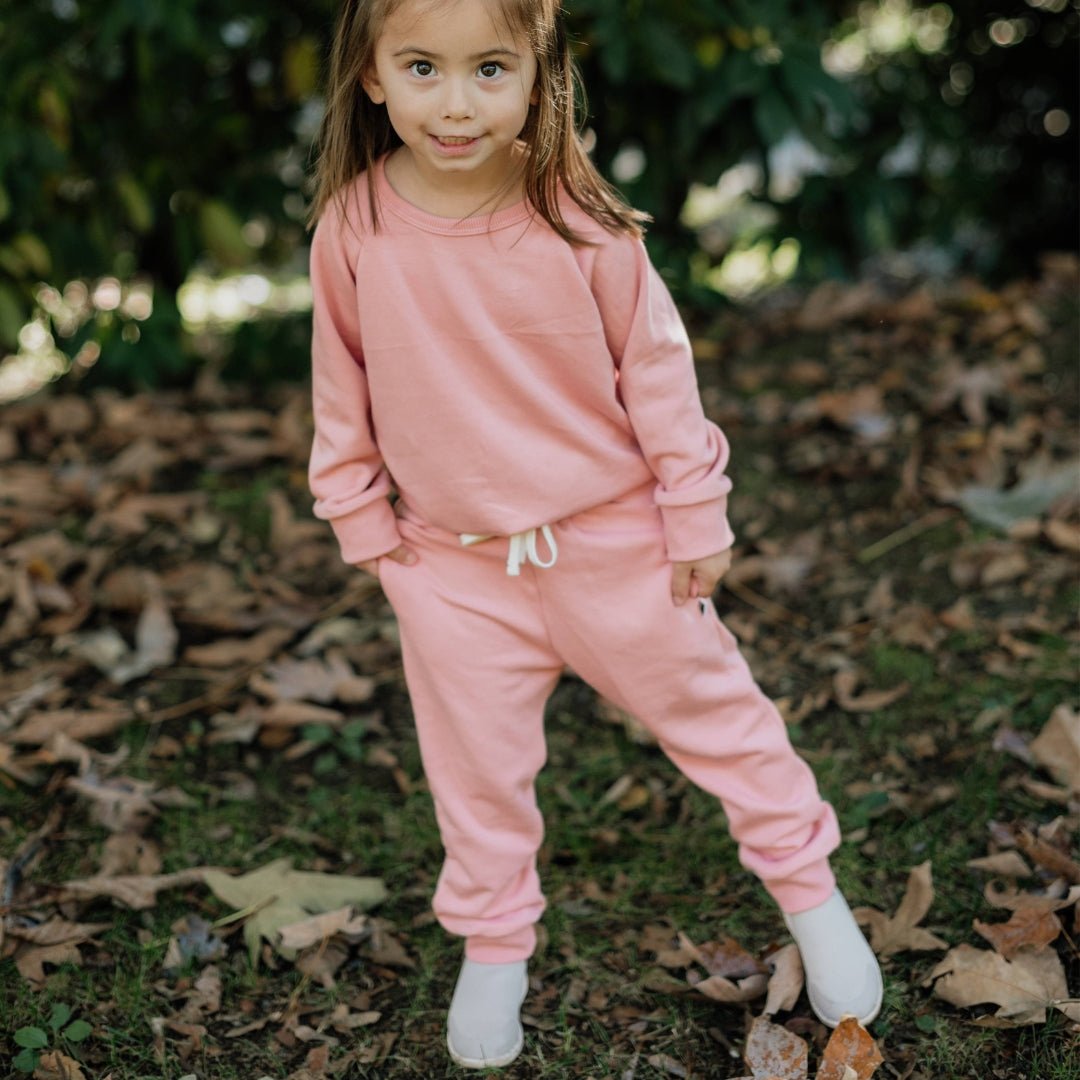 Baby Bamboo Fleece Joggers | Rose